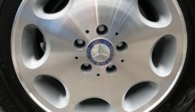 After: Mercedes wheel with diamond cut face